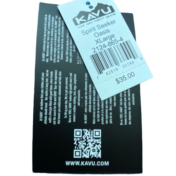 KAVU Women's Spirit Seeker Oasis Graphic Short Sleeve Shirt Size XL NWT - Picture 8 of 8